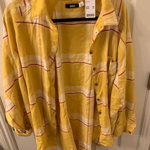 Yellow Red and White Flannel
